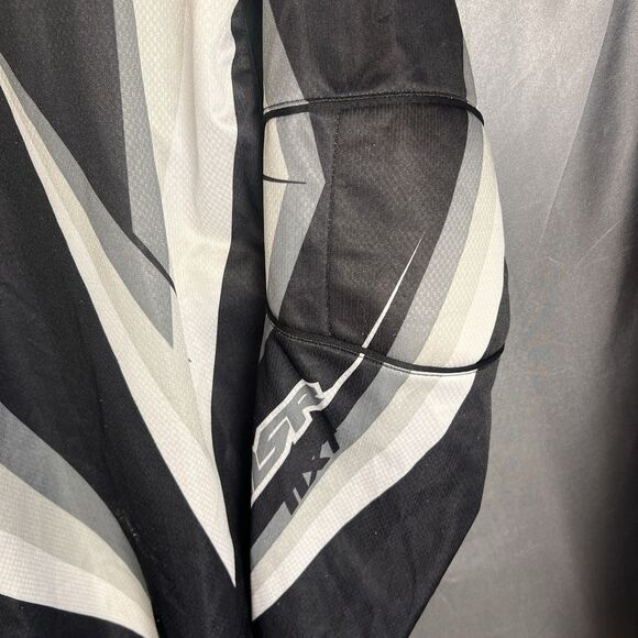 Vintage MSR NXT Racing Jersey Mens L Gray /Black  Padded Elbows Motocross Racing - Picture 7 of 15